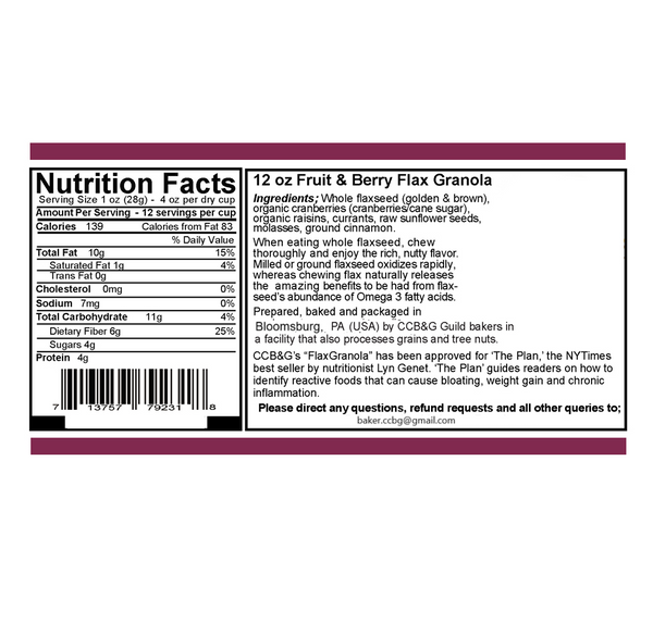 Fruit & Berry Plan Friendly Package - Columbia County Bread and