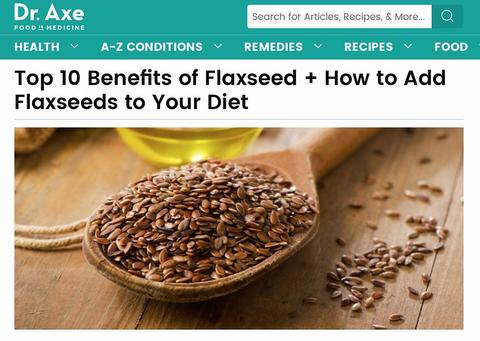 Whole flax seed vs. ground flax seed