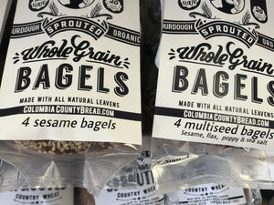 Sprouted Whole Grain Bagels - 2x (4-pack) - 8 Bagels total FREE SHIPPING