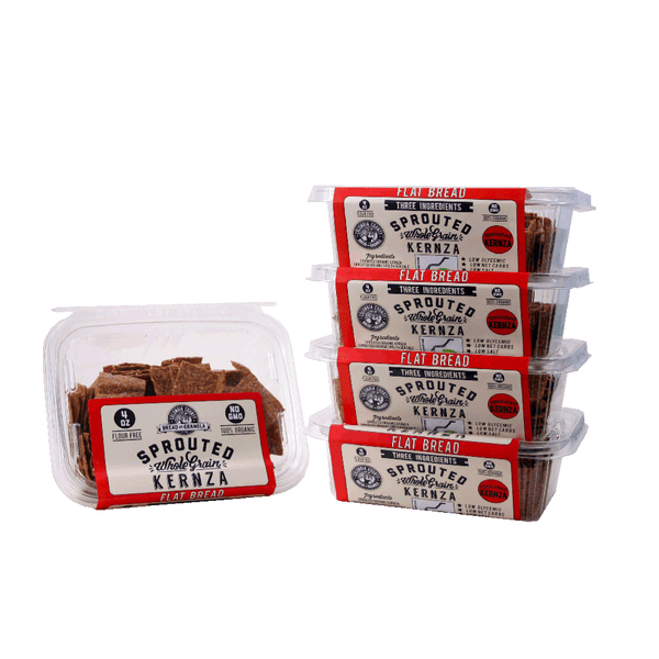 Sprouted Organic Kernza Flat Bread Crisps: 4 pack
